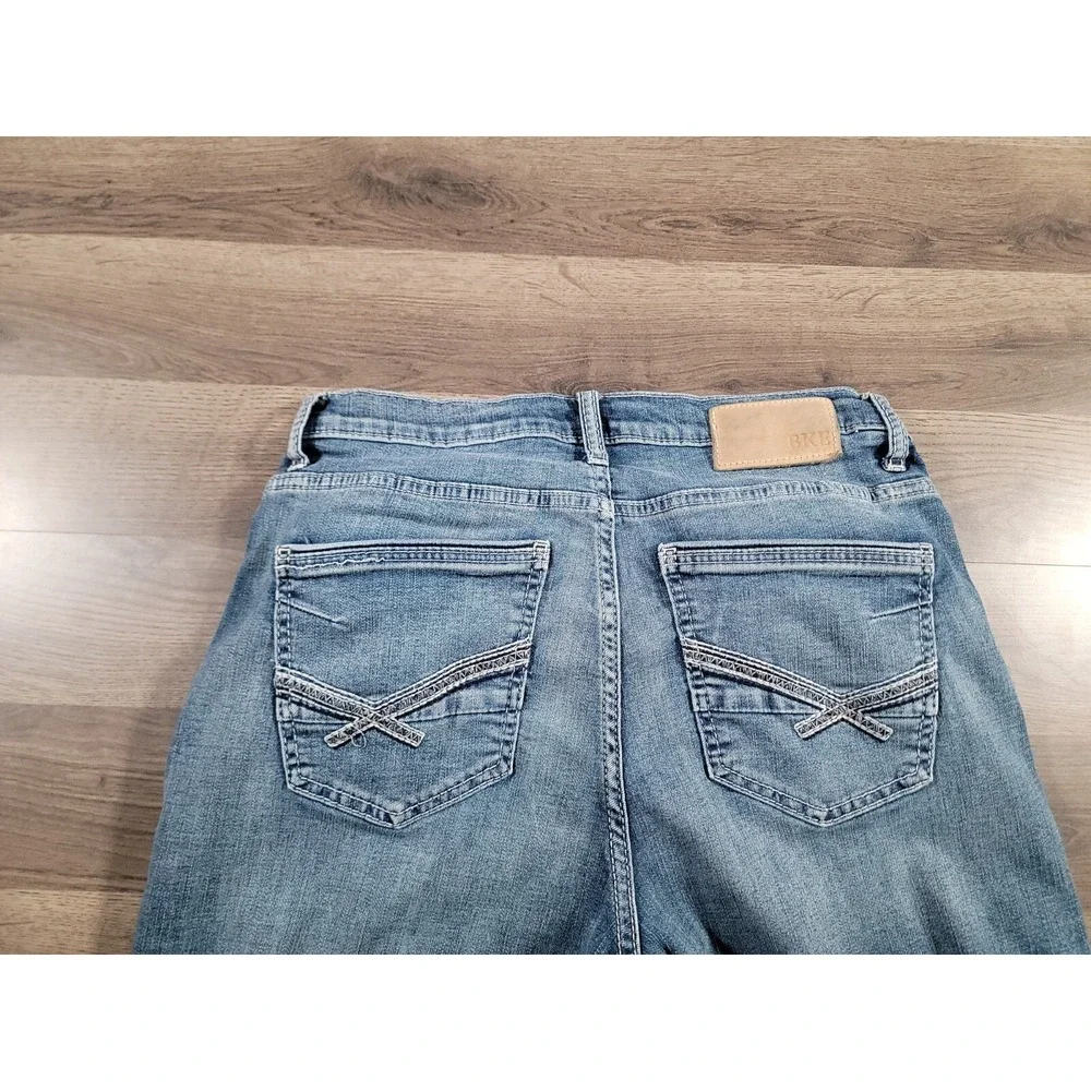 BKE Jeans Size 30x28* Blue Medium Wash Ethan Slim Fit Stretch Cotton Preppy Mens